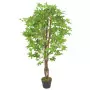 Albero di Acero Artificiale con Vaso Verde 120 cm