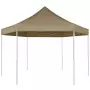 Tendone Esagonale Pieghevole Pop-Up 3,6x3,1 m Tortora 220 g/m²