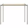 Gazebo Beige 3x3 m 180 g/m² Tessuto e Acciaio