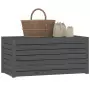 Contenitore Giardino Grigio 101x50,5x46,5cm Legno Massello Pino