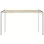 Gazebo Beige 4x4 m 180 g/m² Tessuto e Acciaio