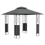 Gazebo con Tetto Antracite 300x300x270 cm Acciaio