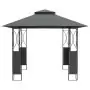 Gazebo con Tetto Antracite 300x300x270 cm Acciaio