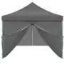 Tenda Pieghevole Pop-Up con 8 Pareti Laterali 3x9 m Antracite