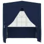 Gazebo Professionale con Pareti 2,5x2,5 m Blu 90 g/m²