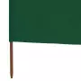 Paravento a 3 Pannelli in Tessuto 400x160 cm Verde