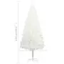 Albero di Natale Artificiale con Aghi Realistici Bianco 150 cm