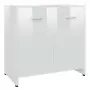 Set Mobili da Bagno 4 pz Bianco Lucido