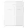 Set Mobili da Bagno 4 pz Bianco Lucido