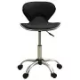 323674  Salon Spa Stool Black Faux Leather