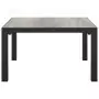 Tavolino da Giardino Grigio 55x55x31 cm DPC e Acciaio