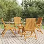 Set Salotto da Giardino 5 pz in Legno Massello di Teak