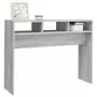 Tavolino Consolle Grigio Sonoma 105x30x80 cm Legno Multistrato