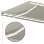 Tenda da Sole Retrattile Manuale LED 500x350 cm Crema