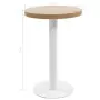 Tavolo da Bistrot Marrone Chiaro 50 cm in MDF