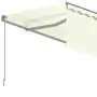 Tenda Sole Retrattile Manuale con Parasole 3,5x2,5 m Crema