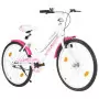 Bici per Bambini 24 pollici Rosa e Bianca