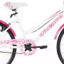 Bici per Bambini 24 pollici Rosa e Bianca