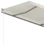 Tenda da Sole Retrattile Manuale con Pali 4,5x3 m Crema