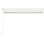 Tenda da Sole Retrattile Manuale LED 450x350 cm Crema