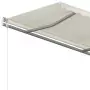 Tenda da Sole Retrattile Manuale con Pali 3x2,5cm Crema