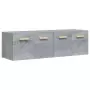 Mobili Parete 2 pz Grigio Sonoma 60x36,5x35cm Legno Multistrato