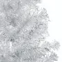 Set Albero Natale Artificiale LED e Palline Argento 240 cm PET