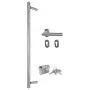 Porta Ingresso Antracite 110x210 cm in Alluminio e PVC