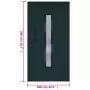 Porta Ingresso Antracite 108x200 cm in PVC