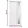 Porta Ingresso Bianca 108x208 cm in PVC