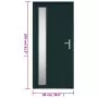 Porta Ingresso Antracite 98x208 cm in PVC