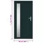 Porta Ingresso Antracite 98x200 cm in PVC