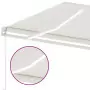 Tenda da Sole Retrattile Manuale con LED 500x300 cm Crema