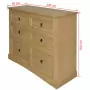 Credenza Pino Messicano Gamma Corona 130x48x104 cm