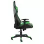 Sedia da Gaming Girevole Verde in PVC