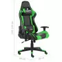 Sedia da Gaming Girevole Verde in PVC