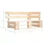 Set Divani a Pallet e Cuscini 6 pz in Legno di Pino Impregnato