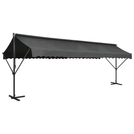 Tenda Parasole con Piedistallo 600x300 cm Antracite