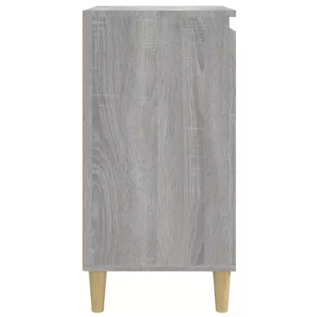 Comodino Grigio Sonoma 40x35x70 cm in Legno Multistrato