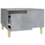 Tavolino Salotto Grigio Cemento 55x55x36,5 cm Legno Multistrato