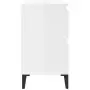 Mobile Lavabo Bianco Lucido 80x33x60 cm in Legno Multistrato