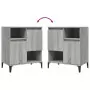 Credenza Grigio Sonoma 60x35x70 cm in Legno Multistrato