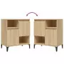 Credenza Rovere Sonoma 60x35x70 cm in Legno Multistrato