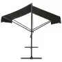 Tenda Parasole con Piedistallo 400x300 cm Antracite