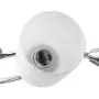 Lampadario Paralumi in Ceramica 5 Lampadine E14 Bianco a Cono