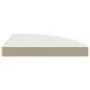 Scaffale Angolare a Parete Bianco 35x35x3,8 cm in MDF