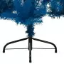 Albero di Natale Artificiale a Metà con Supporto Blu 120 cm PVC