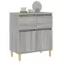 Credenza Grigio Sonoma 60x35x70 cm in Legno Multistrato