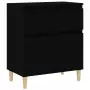 Credenza Nero 60x35x70 cm in Legno Multistrato