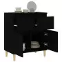 Credenza Nero 60x35x70 cm in Legno Multistrato